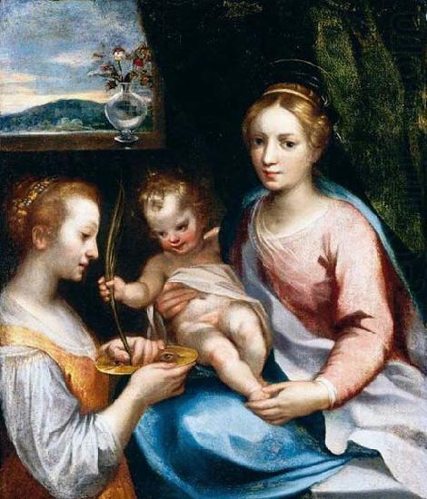 Madonna and Child with St Lucy, Francesco Vanni